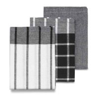 KELA Utěrka Pasado 100% bavlna bílo-černá 3dílná 65,0x45,0cm KL-15972 KELA Utěrka Pasado 100% bavlna bílo-černá 3dílná 65,0x45,0cm KL-15972