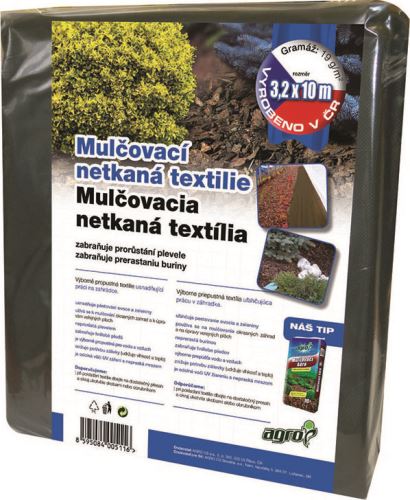 Textilie Agro  mulčovací, netkaná 3.2 x 10 m, černá