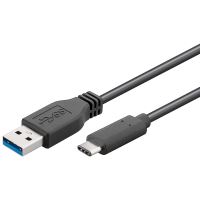 Kabel USB 3.1 konektor C/male - USB 3.0 konektor A/male ,1m (1)