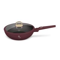 BERLINGERHAUS Pánev wok s poklicí a titanovým povrchem 28 cm Leonardo Collection BH-8034 (2)