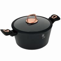 Kastrol s poklicí s mramorovým povrchem 24 cm Black Rose Collection (1)