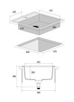 Granitový dřez bez odkapu DG00C50wh Cubis BÍLÝ CONCEPT (3) Granitový dřez bez odkapu DG00C50wh Cubis BÍLÝ CONCEPT (3)
