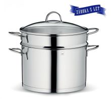 KELA Hrnec na těstoviny nerez s poklicí CAILIN 24cm KL-10991 (7)
