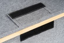 Úložný box G21 40 x 30 x 15 cm, bambusový s víkem, šedý (8)