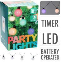 PROGARDEN Světelný řetěz venkovní LED PARTY 10 žárovek barevná KO-XX8115810 (1)