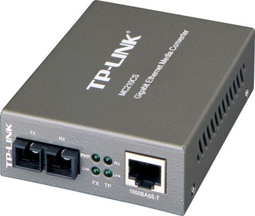 Převodník TP-Link MC210CS Transceiver, 1000TX/1000FX SM, SC, 15 k - Verze 2 (9V)