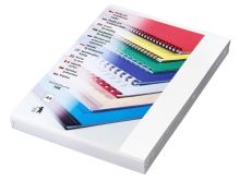 Vázací kryt Eurosupplies kartonový Chromolux A4 250g/m2 100ks, leštěný povrch, bílý (1)