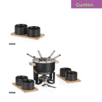 KELA Fondue sada Gunten nerez černá 19,0cm 20,0cm 1,6l KL-10068 (6)