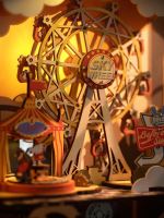 Hračka Robotime 3D dřevěné puzzle Karneval při západu slunce (8)