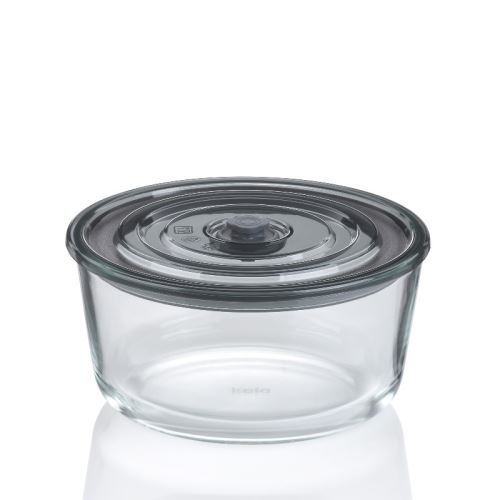 Dóza na potraviny skladovací Aurelia sklo 19 x 9 cm, 1,22l