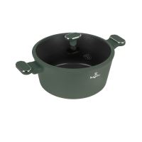 BERLINGERHAUS Kastrol s titanovým povrchem a poklicí 28 cm Matte Green Collection BH-8202 (4)
