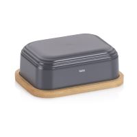 KELA Dóza na máslo Namur PS plast tmavě šedá 15,5x11,5x6,0cm KL-12083 (6)