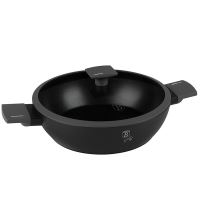 Pánev hluboká s titanovým povrchem a poklicí 28 cm Antracit Collection (6)
