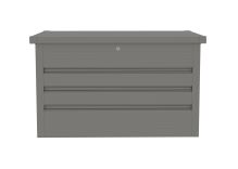 Zahradní box G21 Denver 280 L, metalický šedý plechový (1)