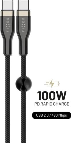 Fixed kabel USB-C/USB-C FIXDB-CC2-BK