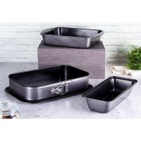 BERLINGERHAUS Plech a formy na pečení s titanovým povrchem sada 3 ks Carbon PRO Line BH-7634 (3)