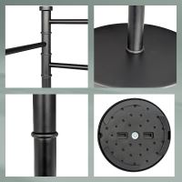 Držák na ručníky Swing lakovaná nerez, černý 85,5 x 28,5 KL-18976 (2)