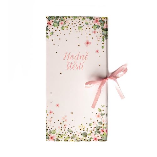 ALBI Svatební dárková krabička - Lístky a květy
