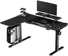 Ultradesk Herní stůl WINGER - černý (1)