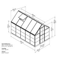 polykarbonátový skleník Palram hybrid 6x10 - záruka 10 let (1)