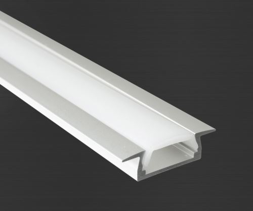 Hliníkový profil Prowax MICRO - K anodizovaný, bez difuzoru - 1m