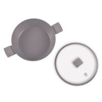 Pánev s titanovým povrchem a poklicí  32 cm Taupe Collection (3)