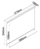 Příslušenství G21 boční markýza 2,8x2 m pro pergolu Austin (4)