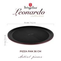 BERLINGERHAUS Pánev na pizzu s titanovým povrchem 36 cm Leonardo Collection BH-7923 (3)