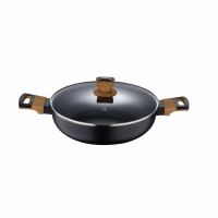 Pánev s nepřilnavým povrchem a poklicí 28 cm Earth Black (9)