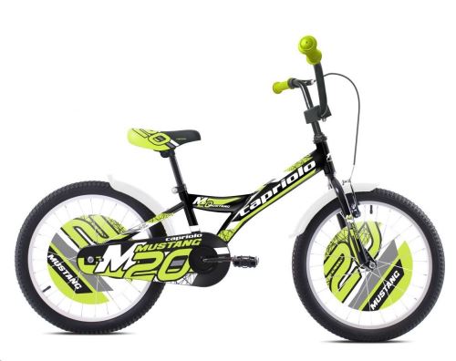 Dětské jízdní kolo Capriolo MUSTANG 20" zeleno-černé (2021)