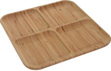 EXCELLENT Servírovací podnos dřevěný 30 x 30 cm KO-784230390 (1)