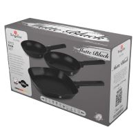 Sada pánví s titanovým povrchem 3 ks Matte Black Collection (1)