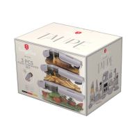 BERLINGERHAUS Dóza na potraviny s víkem skleněná sada 3 ks Taupe Collection BH-8792 (5)