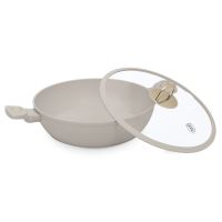 Pánev s titanovým povrchem a poklicí 30 cm Sahara Collection (1)