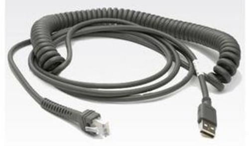 Kabel Zebra LS2208/LS4208, kroucený kabel, USB, 2,8m