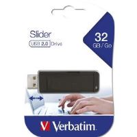 32GB USB Flash 2.0 SLIDER Black VERBATIM 32GB USB Flash 2.0 SLIDER Black VERBATIM